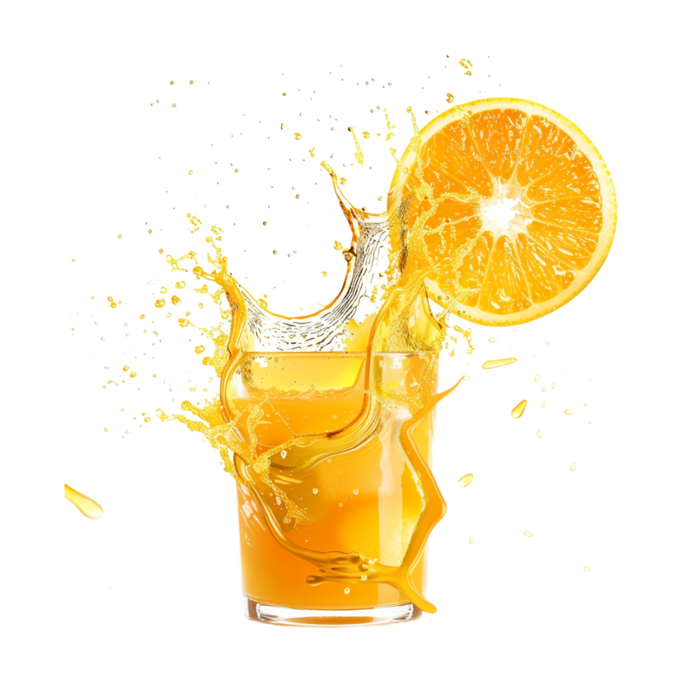 Orange Splash on Transparent Background png
