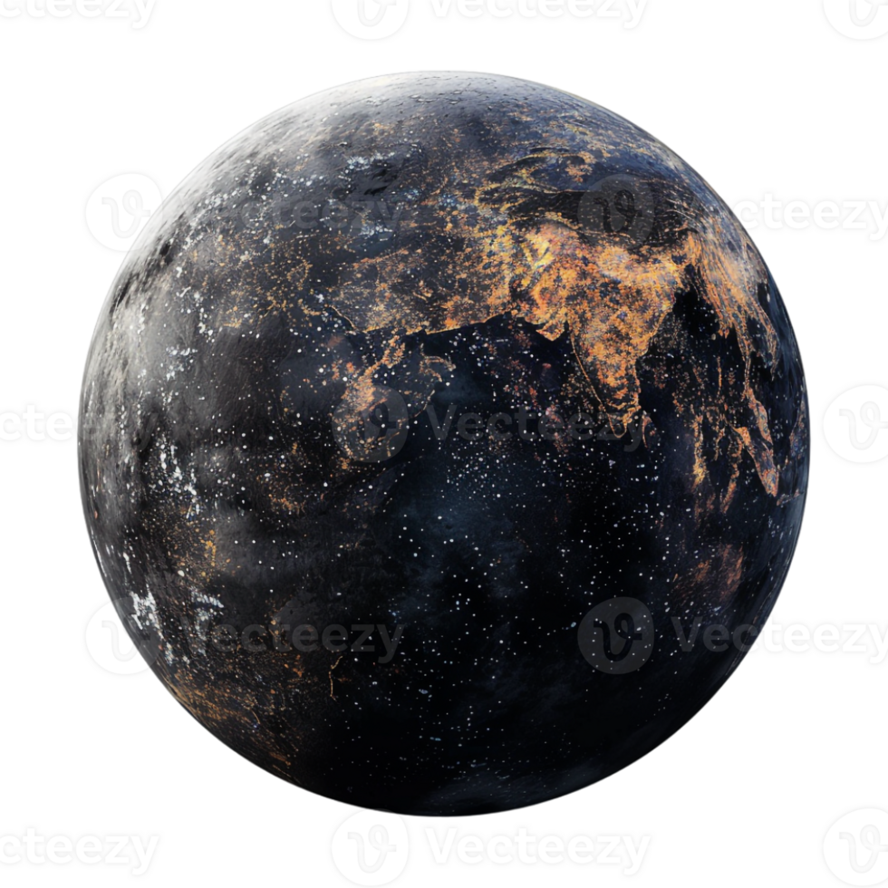 Globe Planet on Transparent Background png