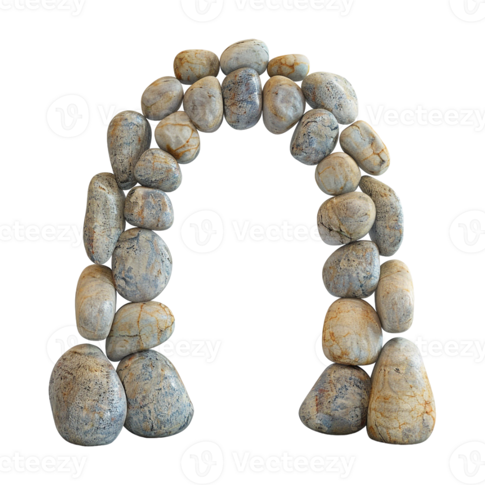 Entrance Made with Stone on Transparent Background png