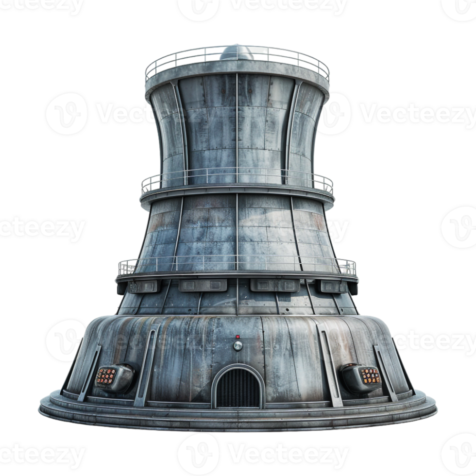 Power Generation Plant on Transparent Background png