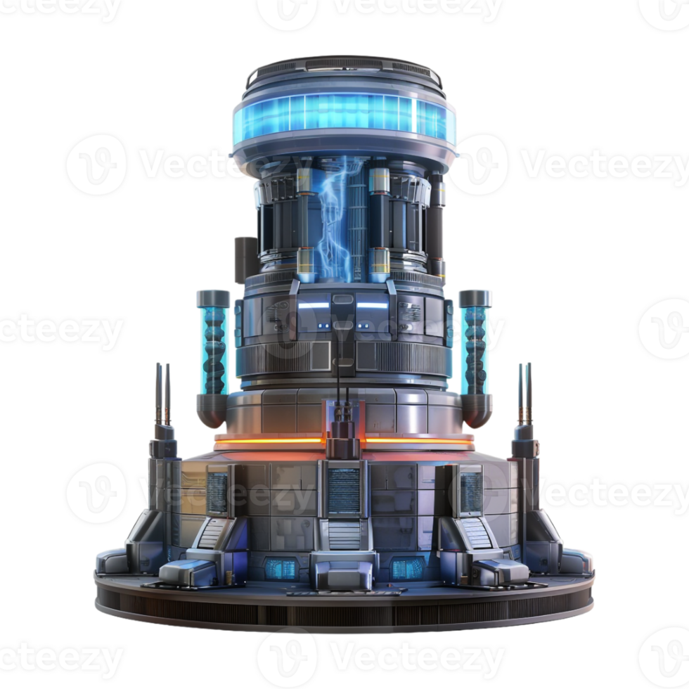 Power Generation Plant on Transparent Background png