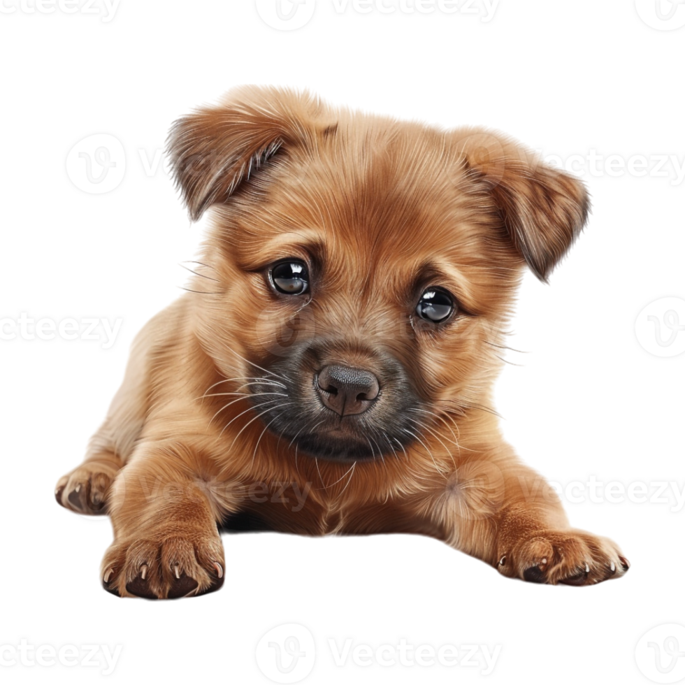 Cute Puppy Dog on Transparent Background png