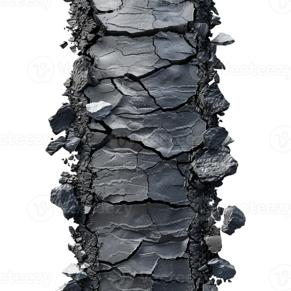 Asphalt Road on Transparent Background png