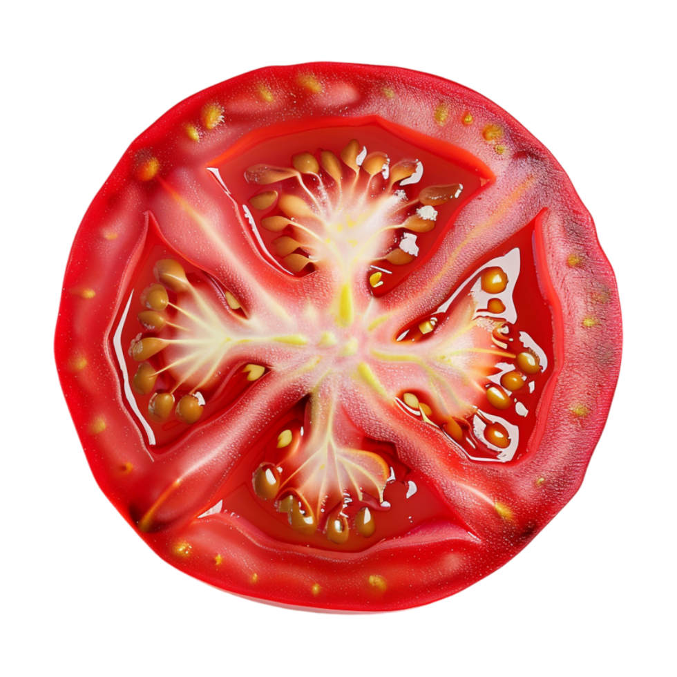 Tomato Slice on Transparent Background png