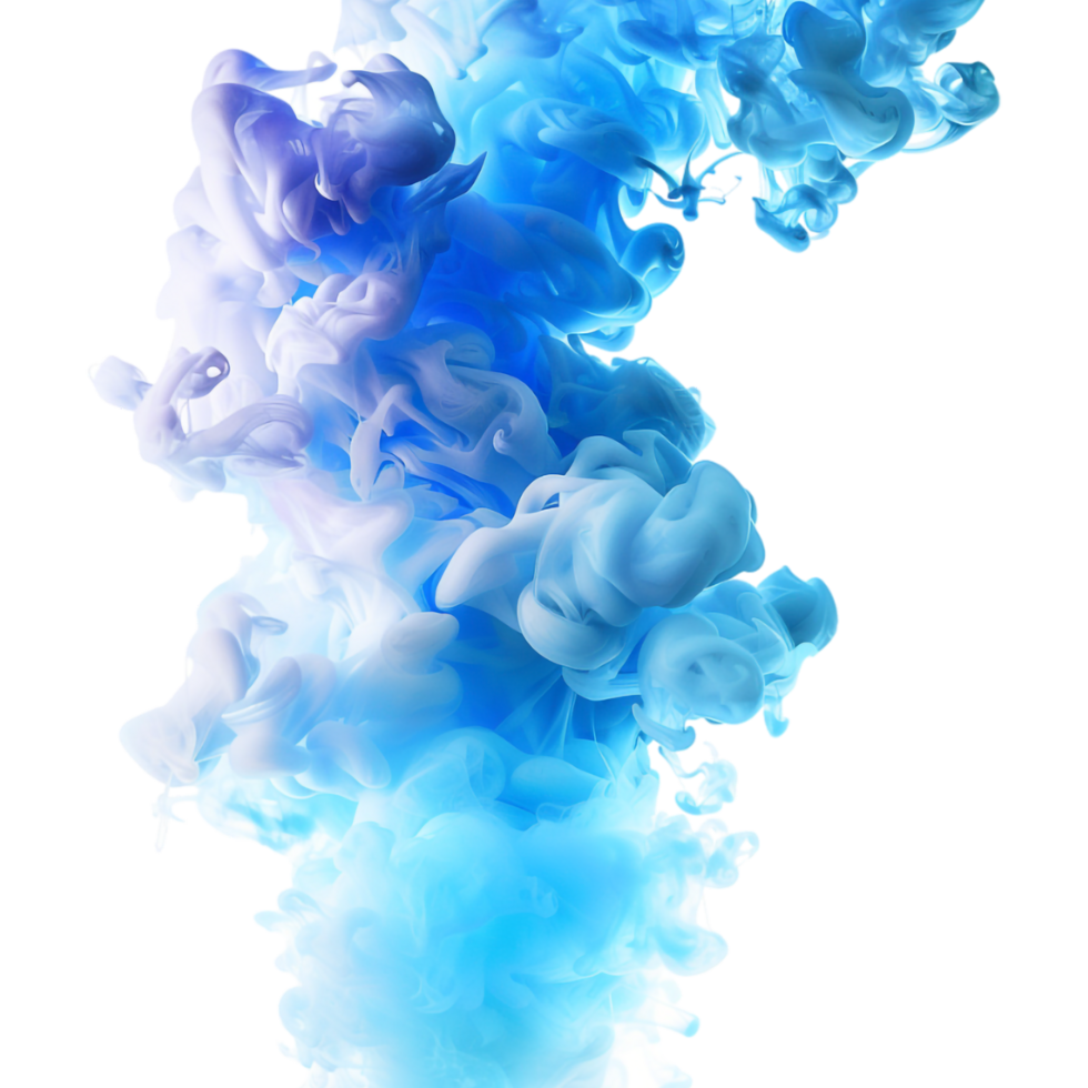 Colorful Smoke Cloud on Transparent Background png