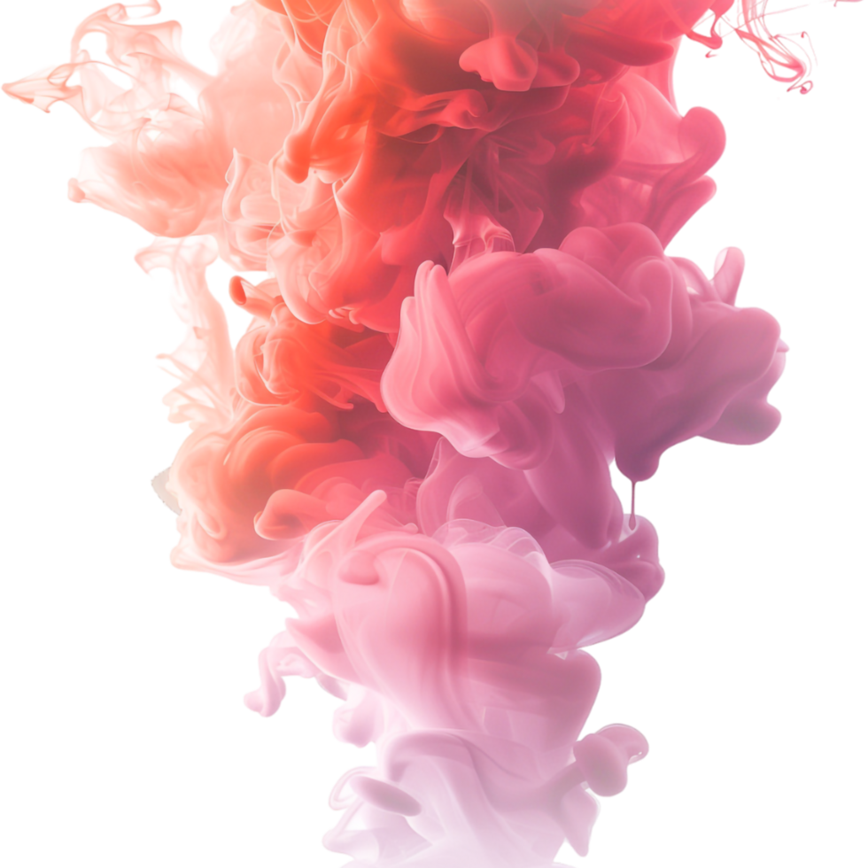Colorful Smoke Cloud on Transparent Background png