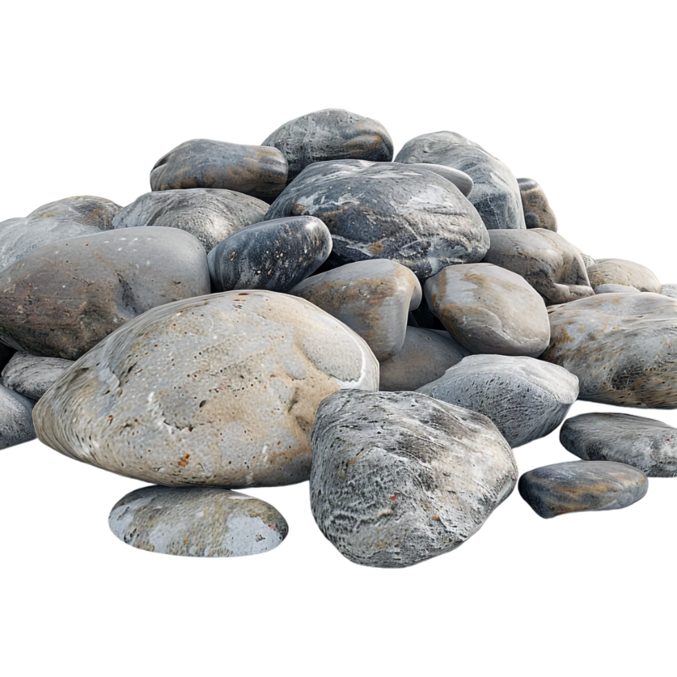 Ocean Stones on Transparent Background png