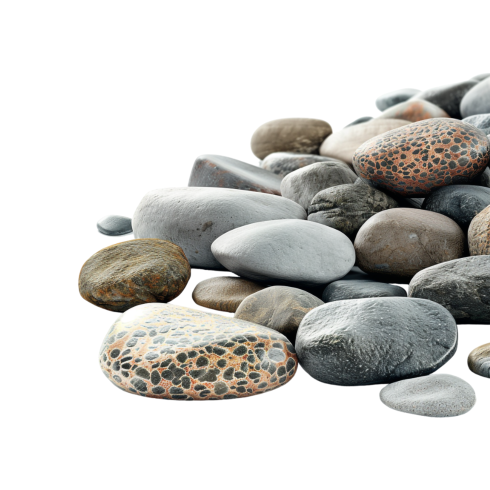Ocean Stones on Transparent Background png