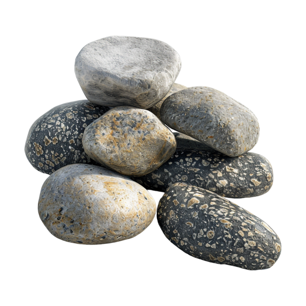 Ocean Stones on Transparent Background png