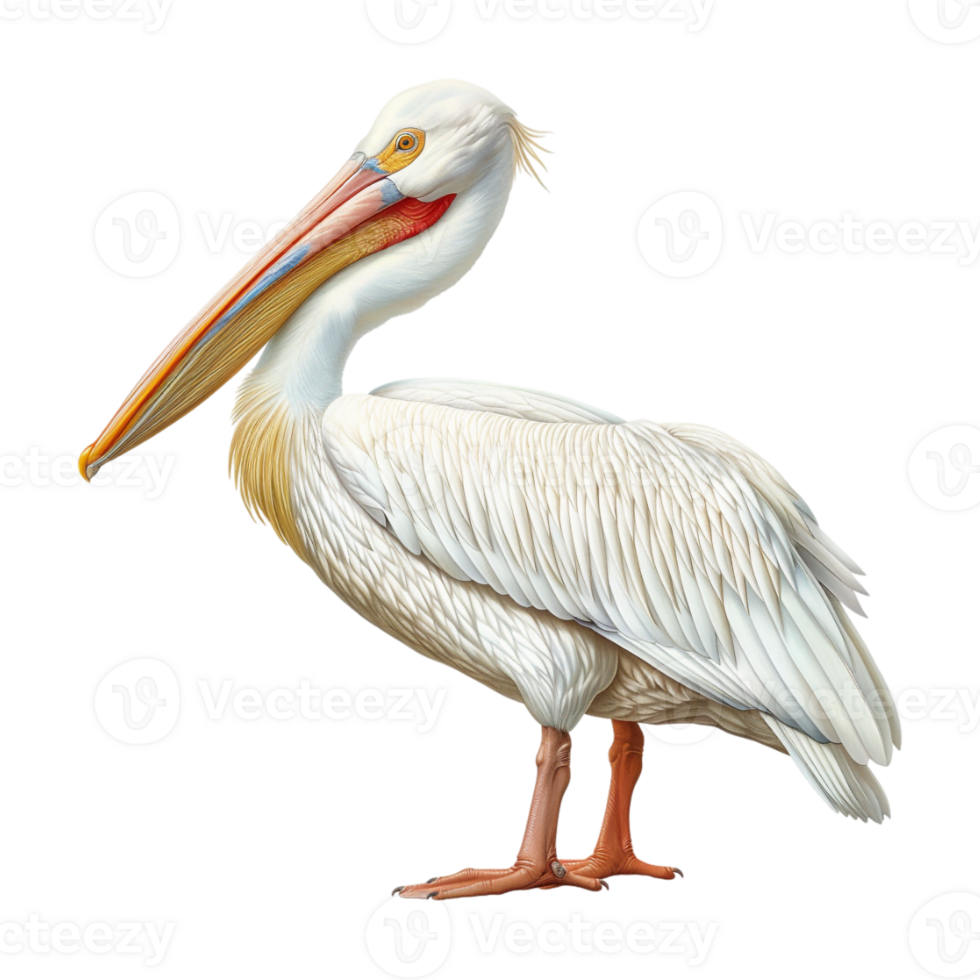 American white pelican Birds on Transparent Background png