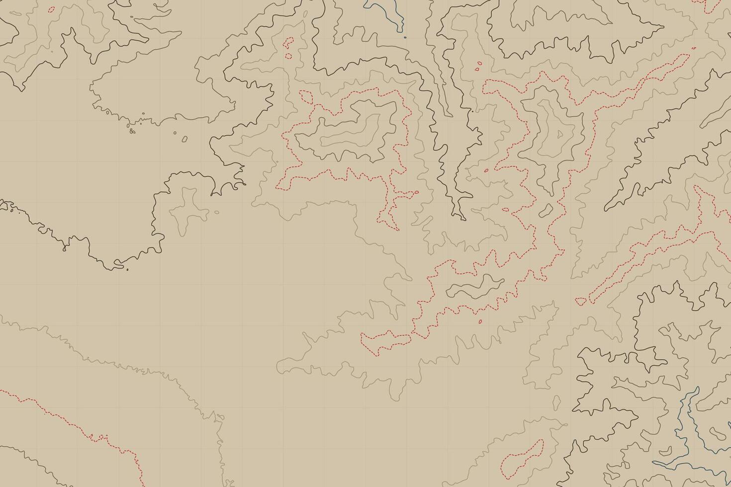 Topographic map background with wavy contour lines in a monochrome style, illustrating geographic terrain and land relief, ideal for diagrams and wallpaper vector