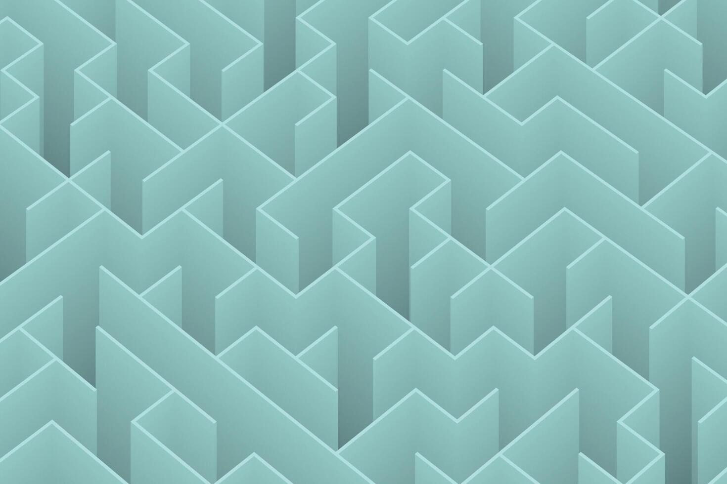 Crisp teal chevrons interlock in a fresh modern pattern. Ideal for a clean and invigorating background vector
