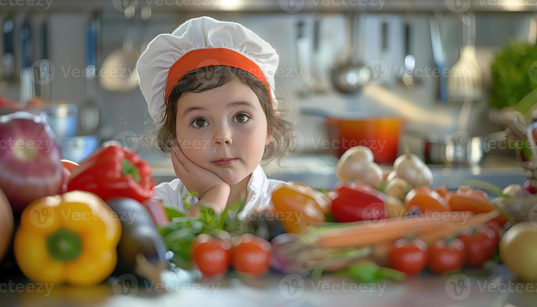 a child participating in a cooking class photo