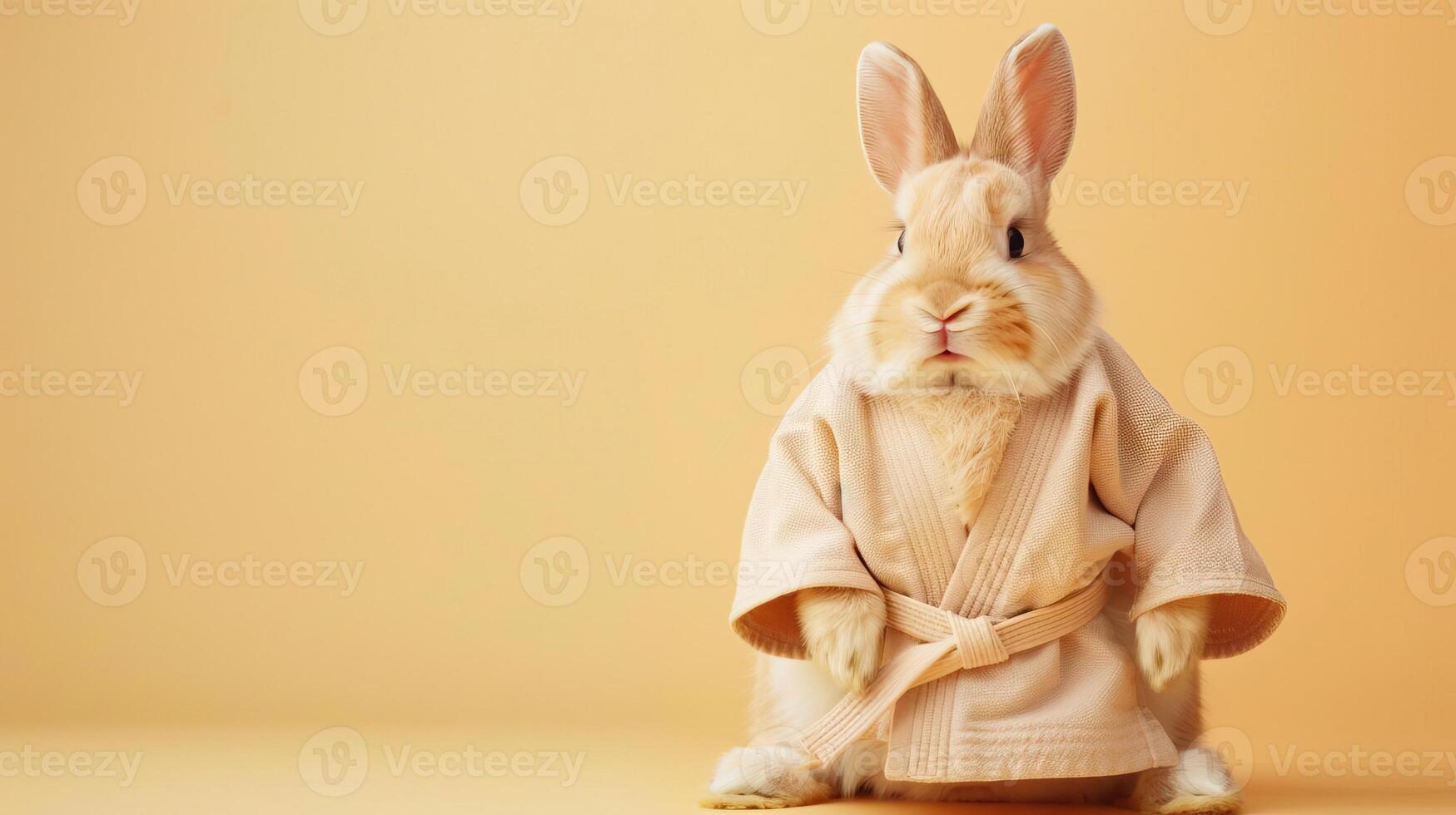 Portrait photography of a cute little animal athlete, smiling cute little parrot in a rhythmic gymnastics outfit with a ribbon on pastel Pale Blue color background, editorial style photo