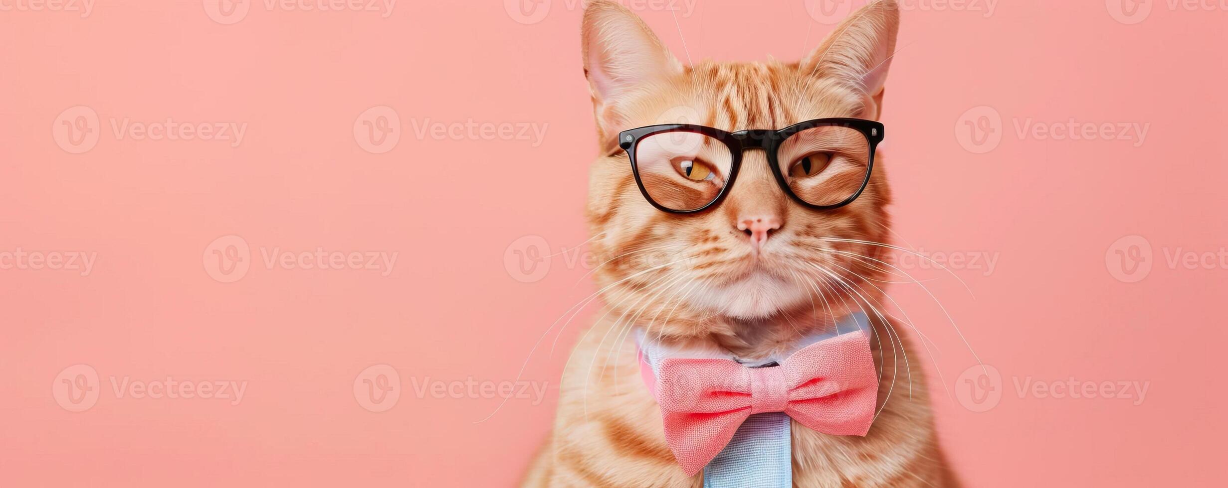 Portrait photography of a cute cat little professional, smiling cute cat little Nurse Practitioner with a stethoscope, , on plain pastel Pale Blue color background, editorial style photo