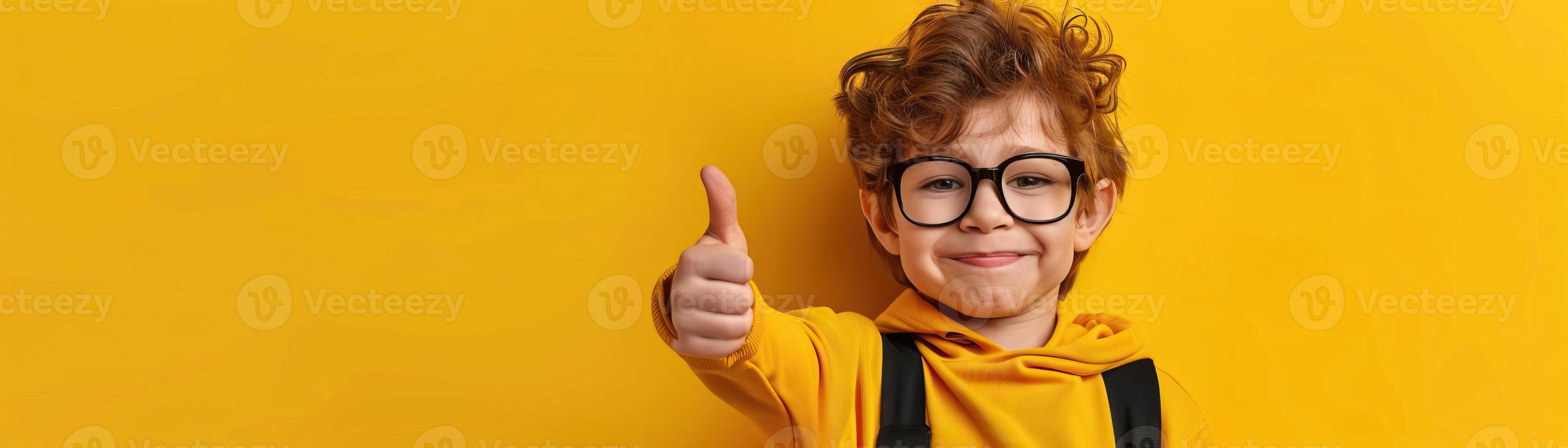 Portrait photography of a cute little professional, smiling cute little Nurse Practitioner with a stethoscope, showing thumb-up, on Pale Blue color background, editorial style photo