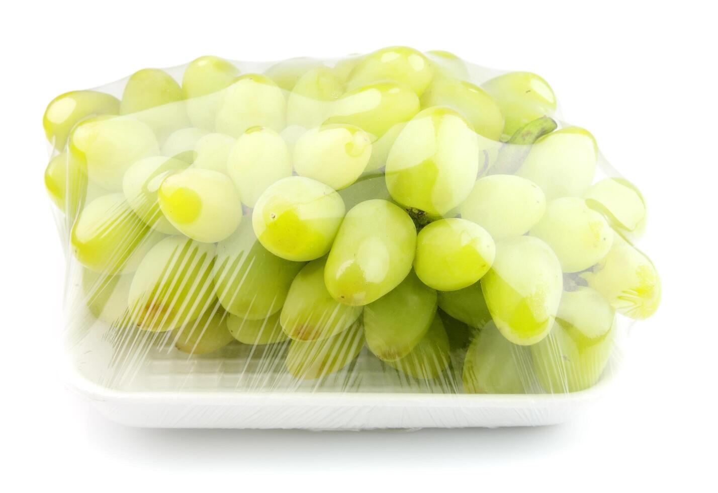 vacuum packed sweet grapes photo