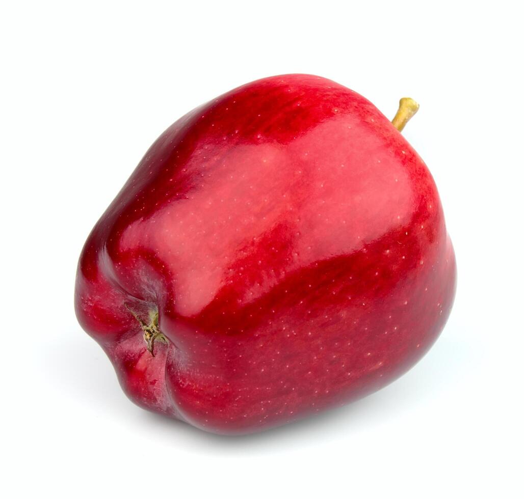 Red apple on white backgrounds photo