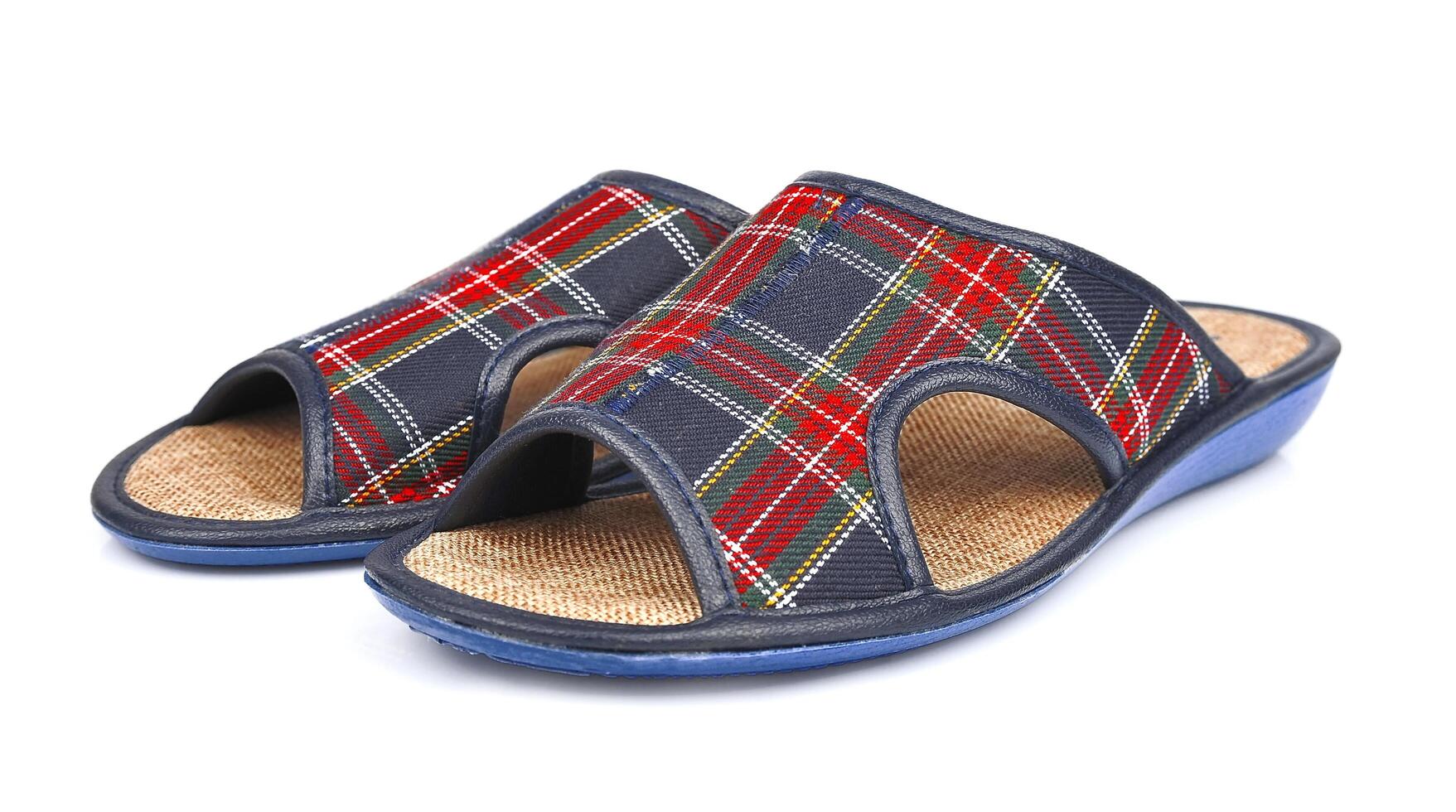 Slippers on white backgrounds photo