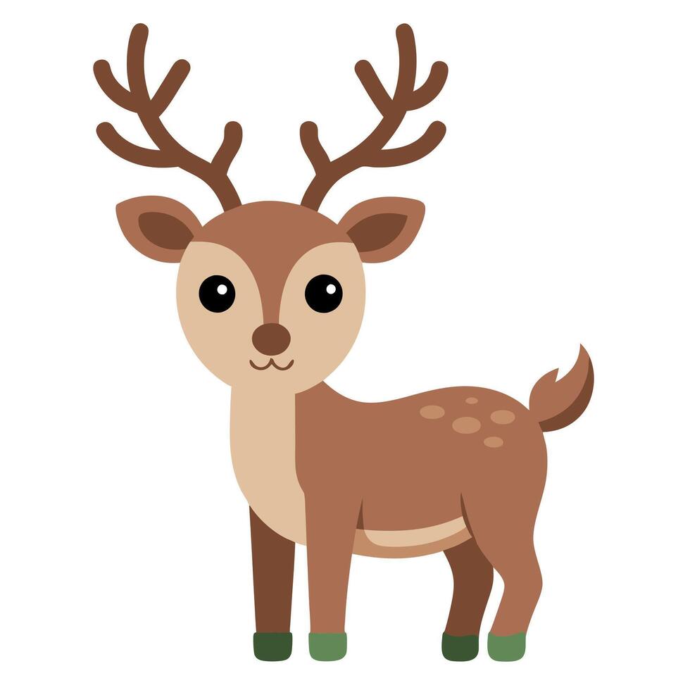 Caribou deer dancing kawaii vector