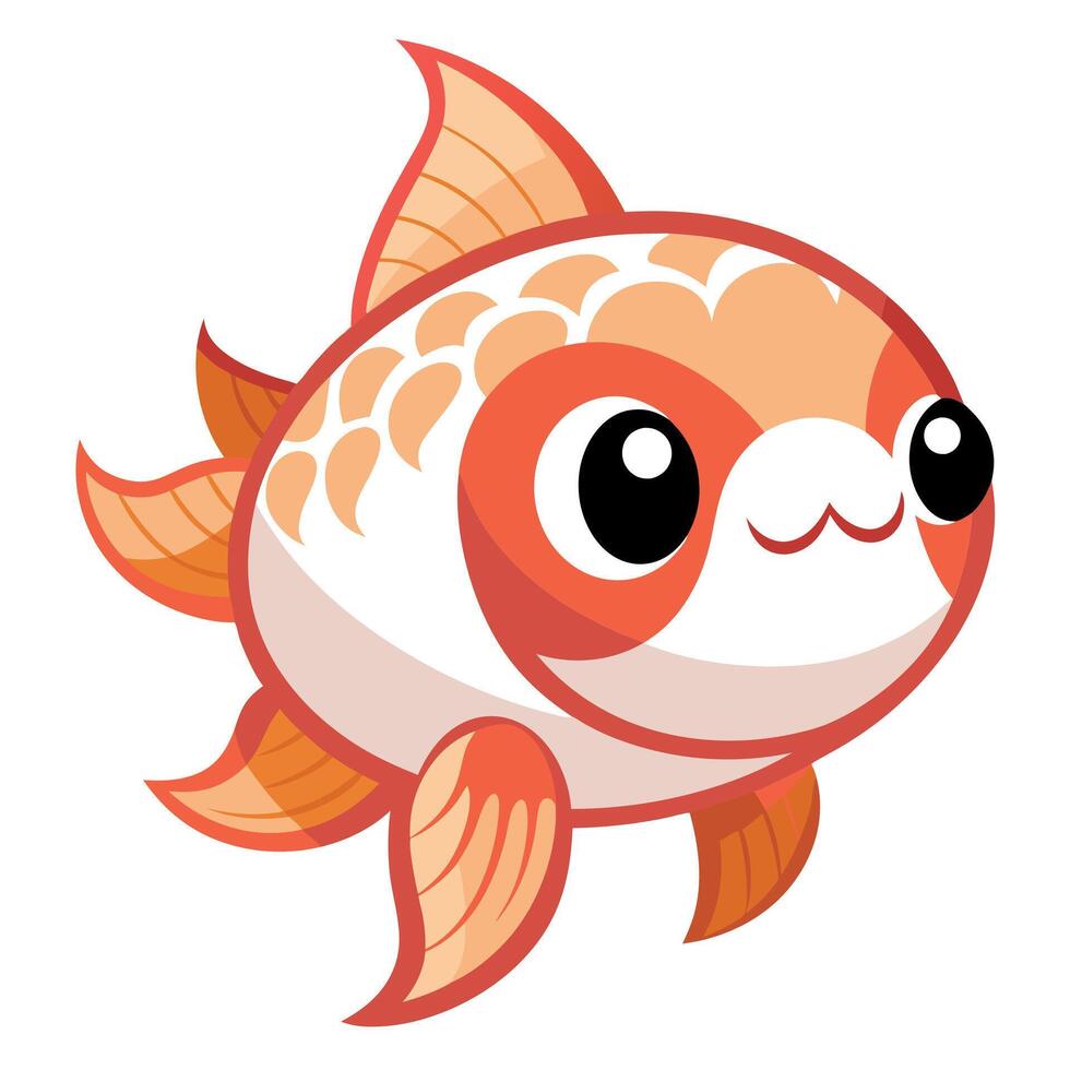 Carp fish flies kawaii vector