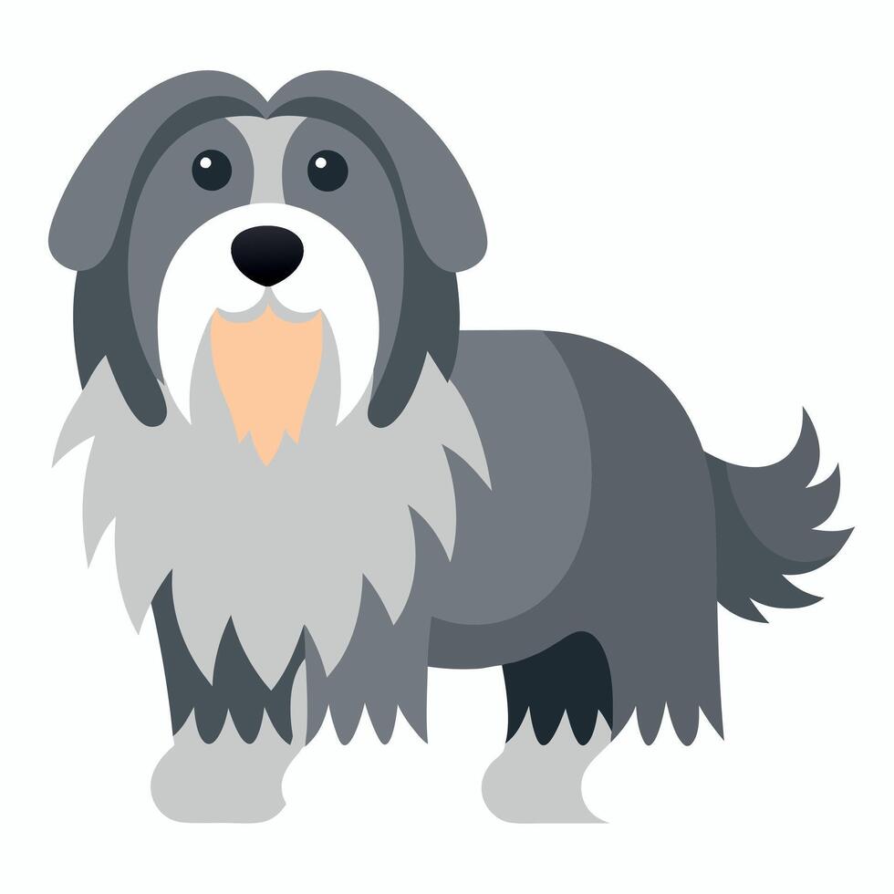 Catalan Sheepdog stay kawaii vector