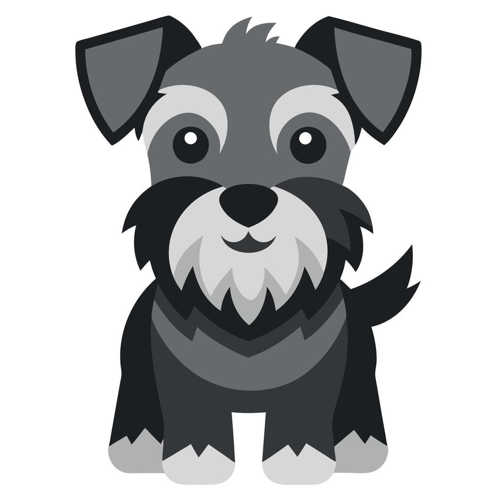 Cesky Terrier dog screams kawaii vector