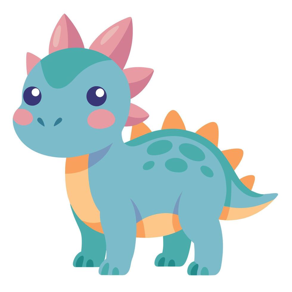 Chameleon play kawaii vector