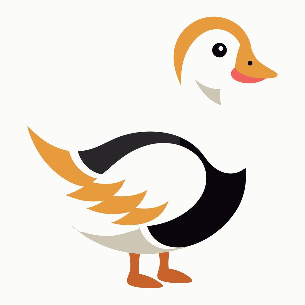 Chinese Goose stay kawaii vector
