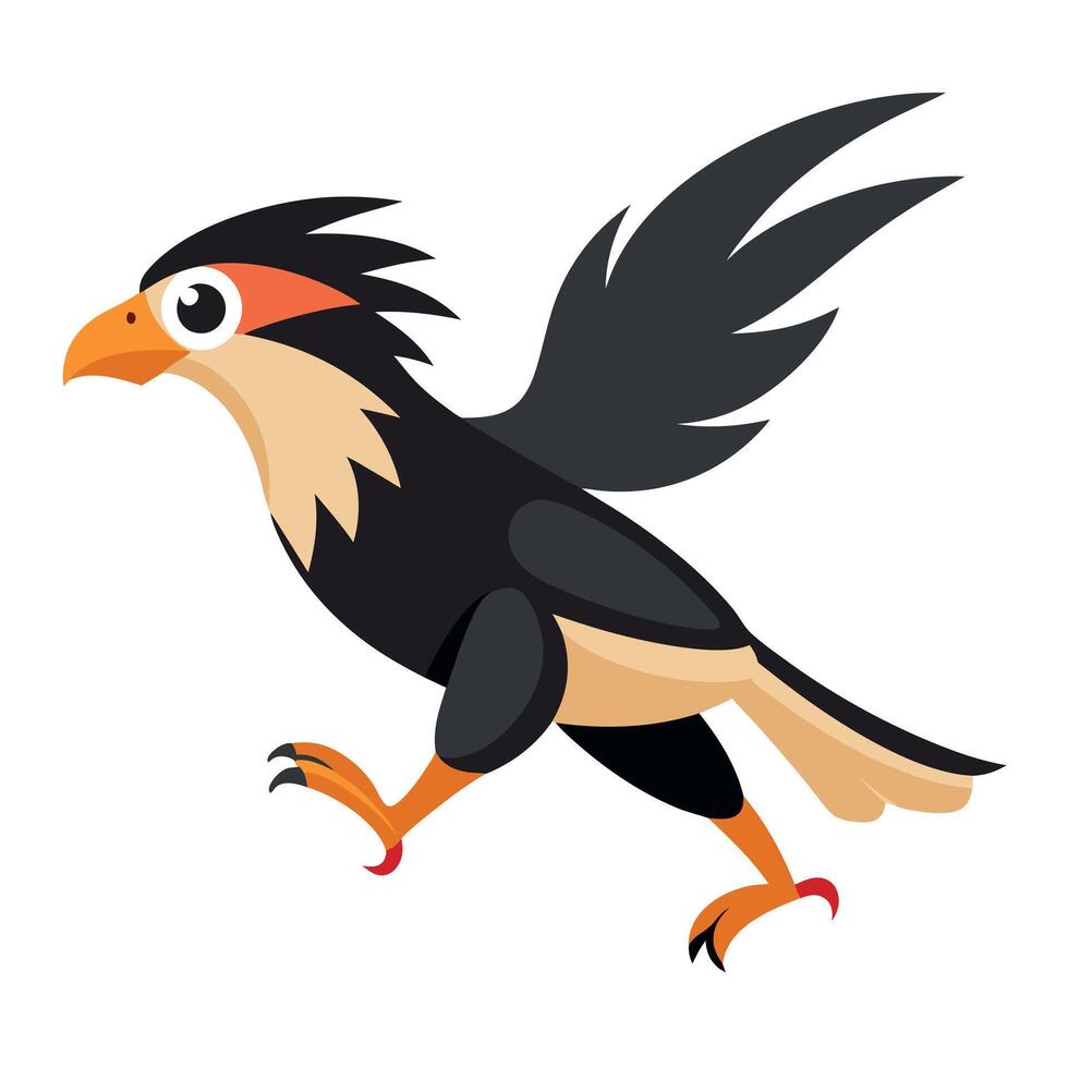 Chinese Goose cries kawaii vector