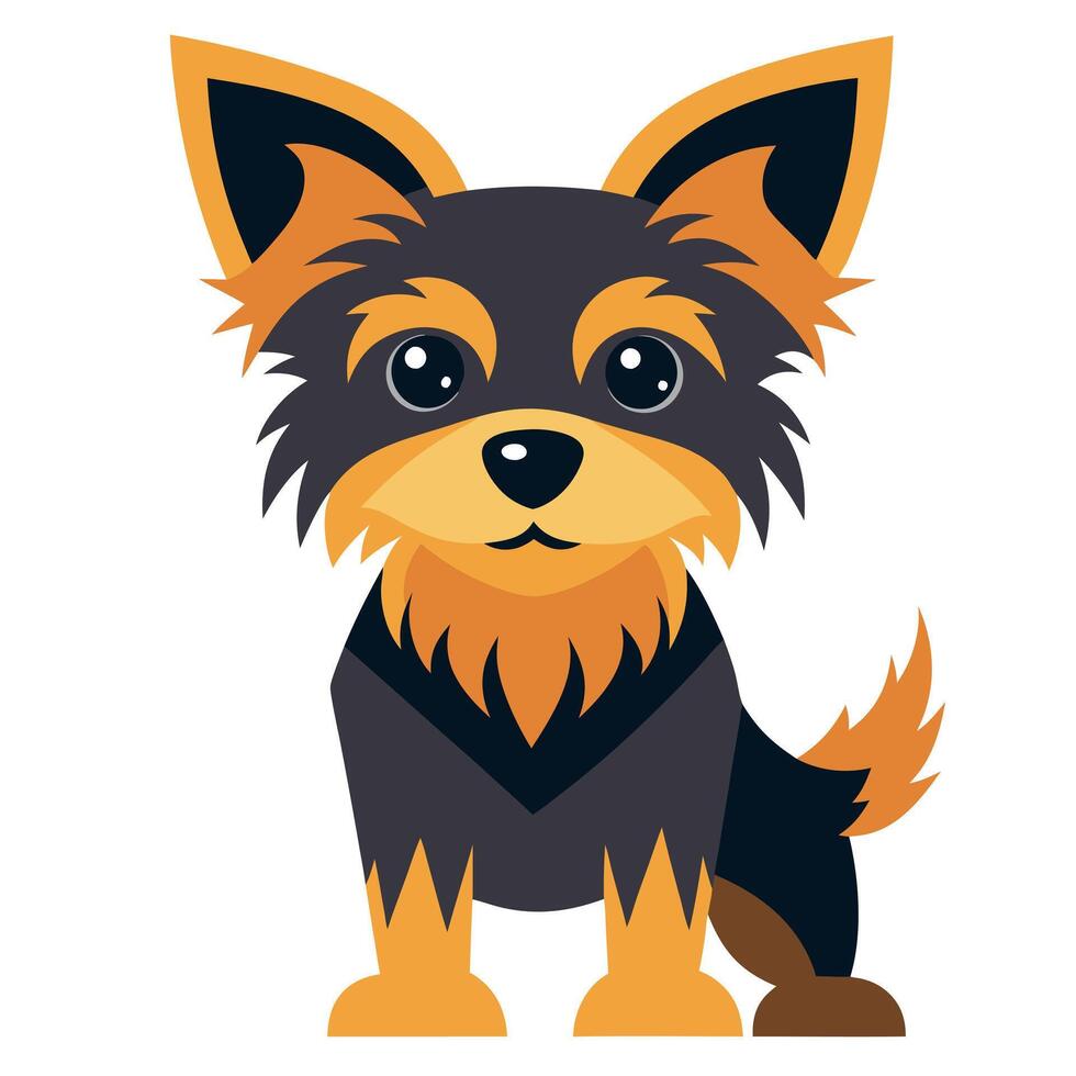 Chorkie dog stay kawaii vector
