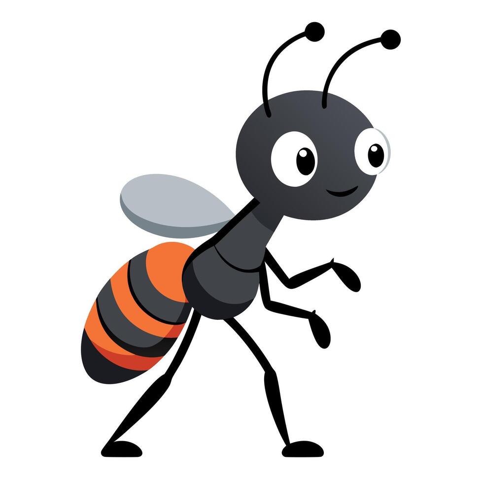 Cicada bug dancing kawaii vector