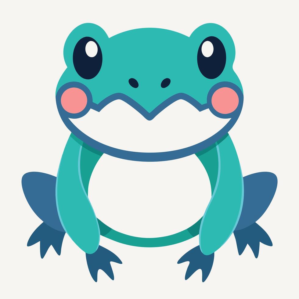 Clawed Frog learns kawaii vector