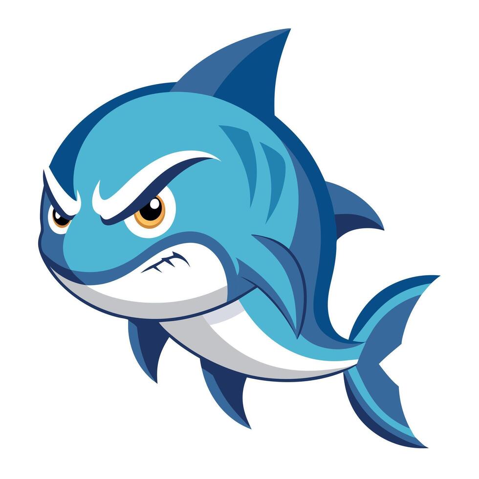 Clearnose Skate fish smiles kawaii vector