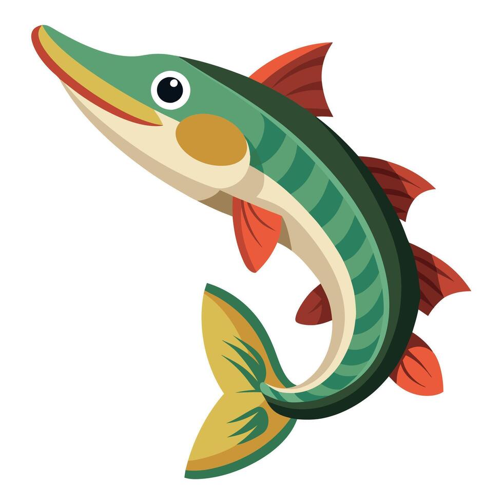 Clearnose Skate fish walks kawaii vector