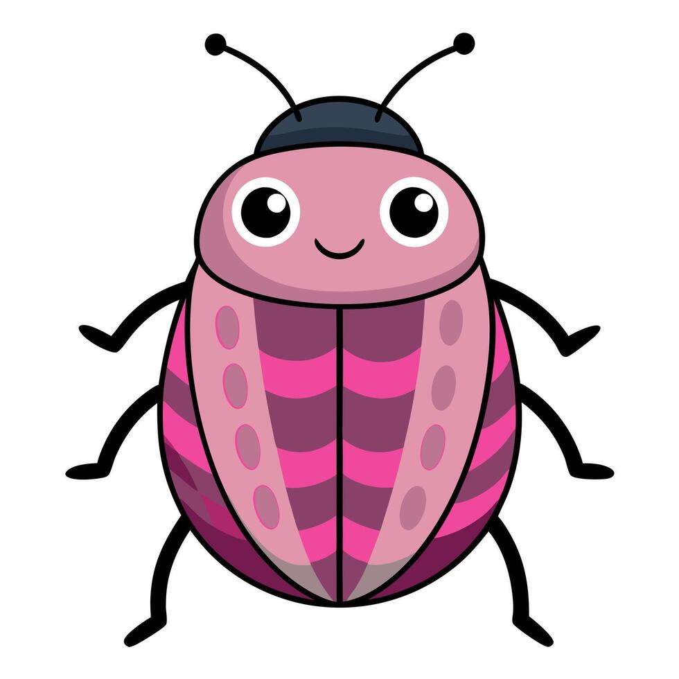 Click Beetle bug cries kawaii vector