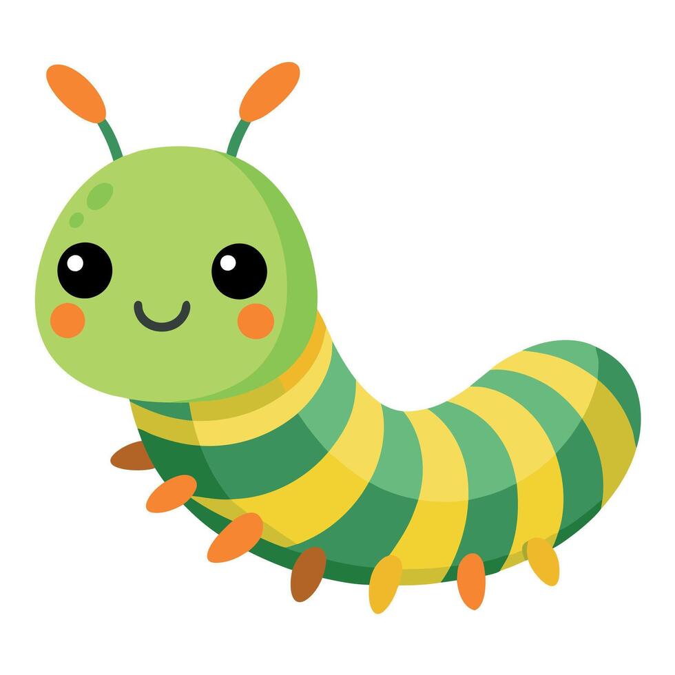 Clock Spider smiles kawaii vector