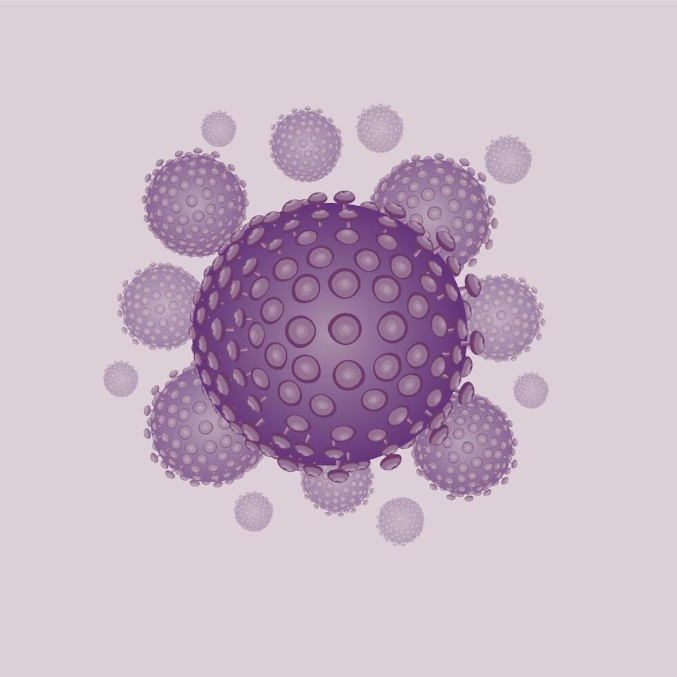 Coronavirus, New Coronavirus. Design concept for protection against a viral pandemic. vector