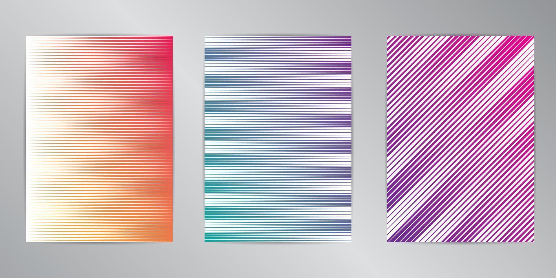 Minimal cover design background set A4 format. vector