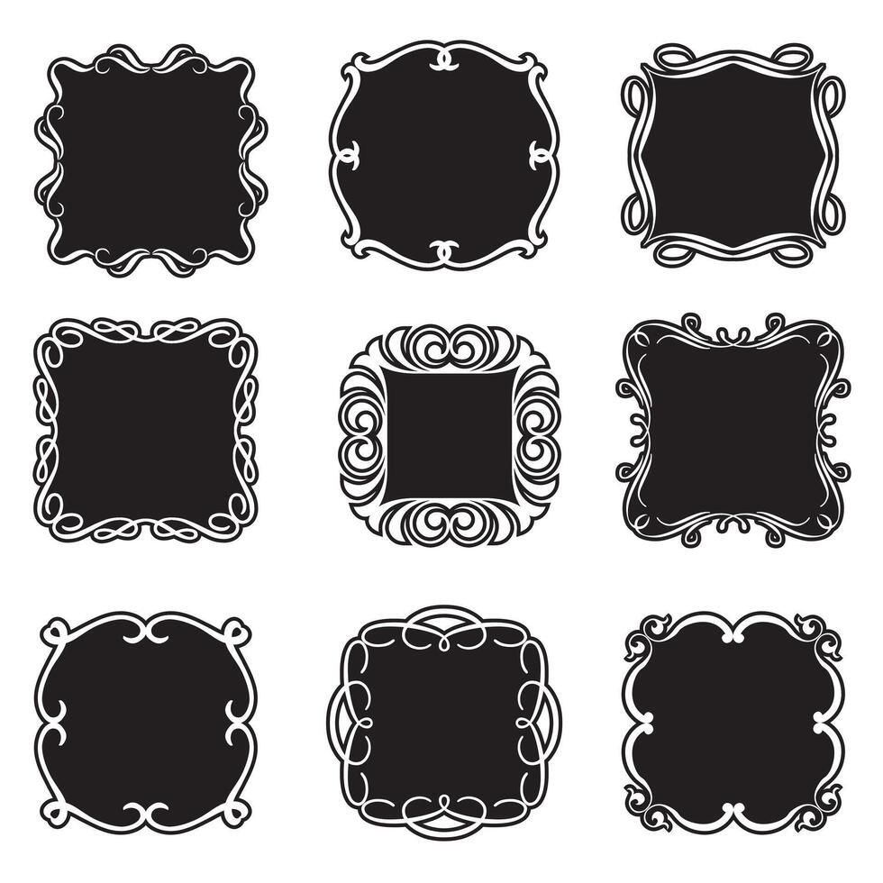 Set of decorative patterns for design frameworks and banners vector