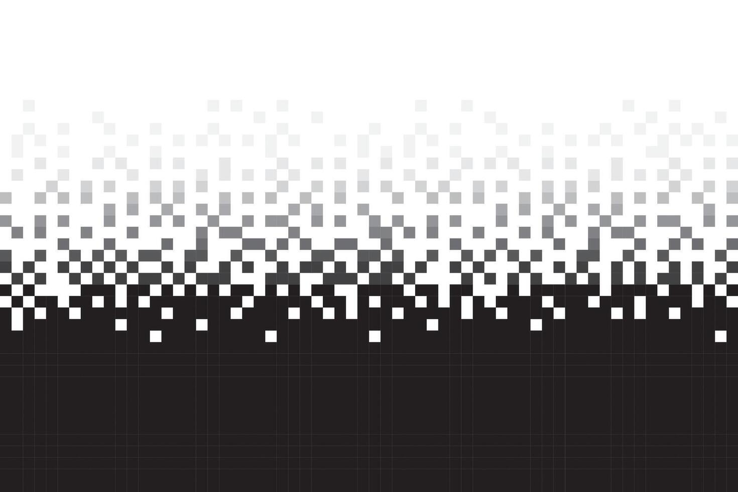 Pixel Grey Gradient Seamless Pattern. Pixel abstract mosaic background, illustration for website, card, poster. vector