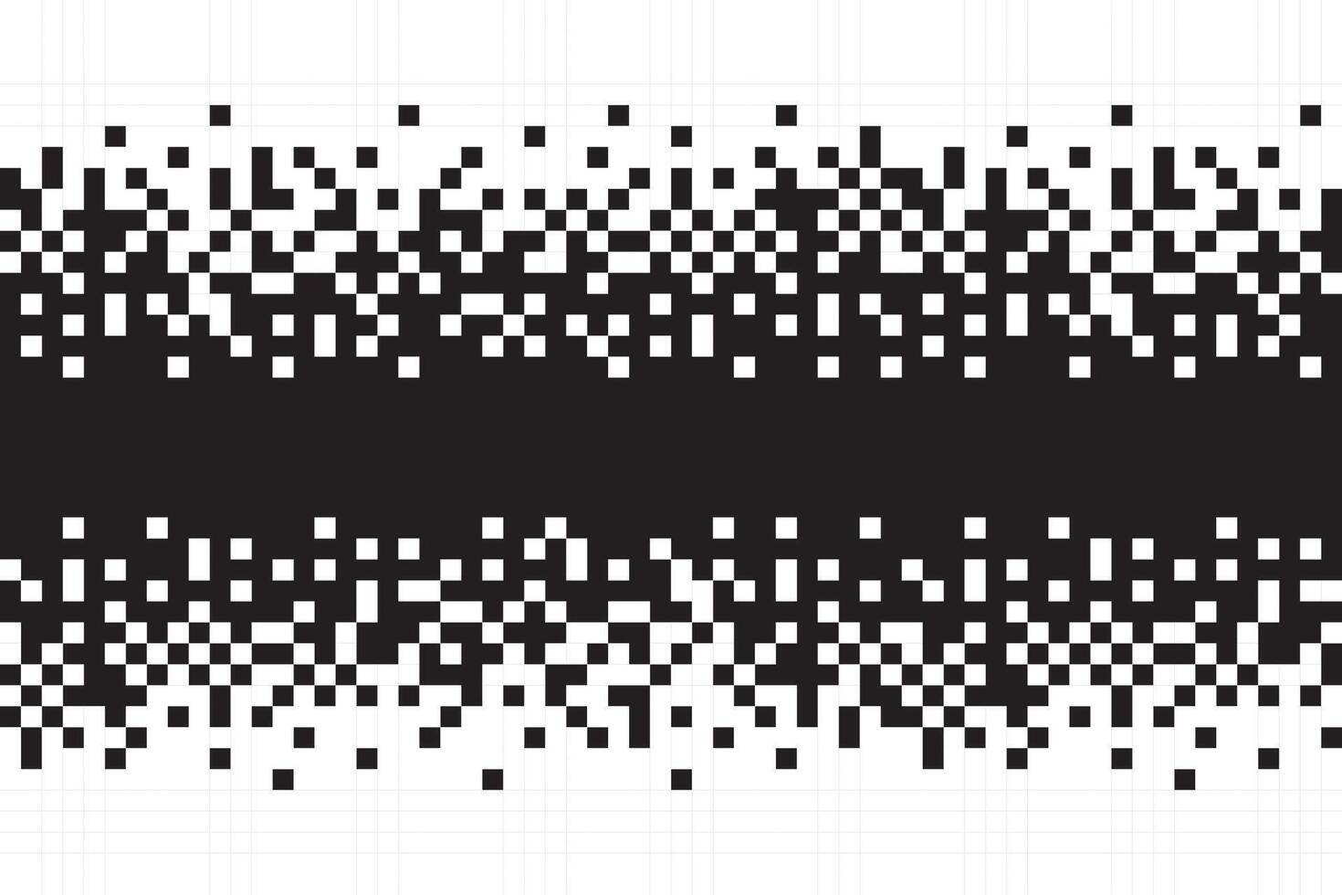 Pixel Black and White Seamless Pattern. Pixel abstract mosaic background, illustration for website, card, poster. vector