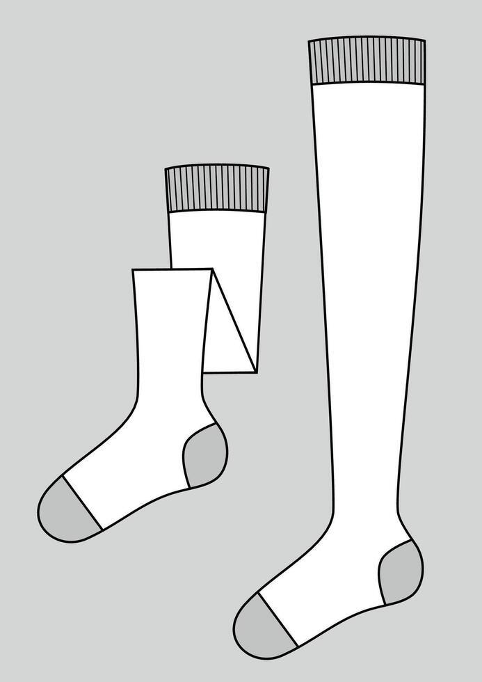 The linear sketch women's stocking vector