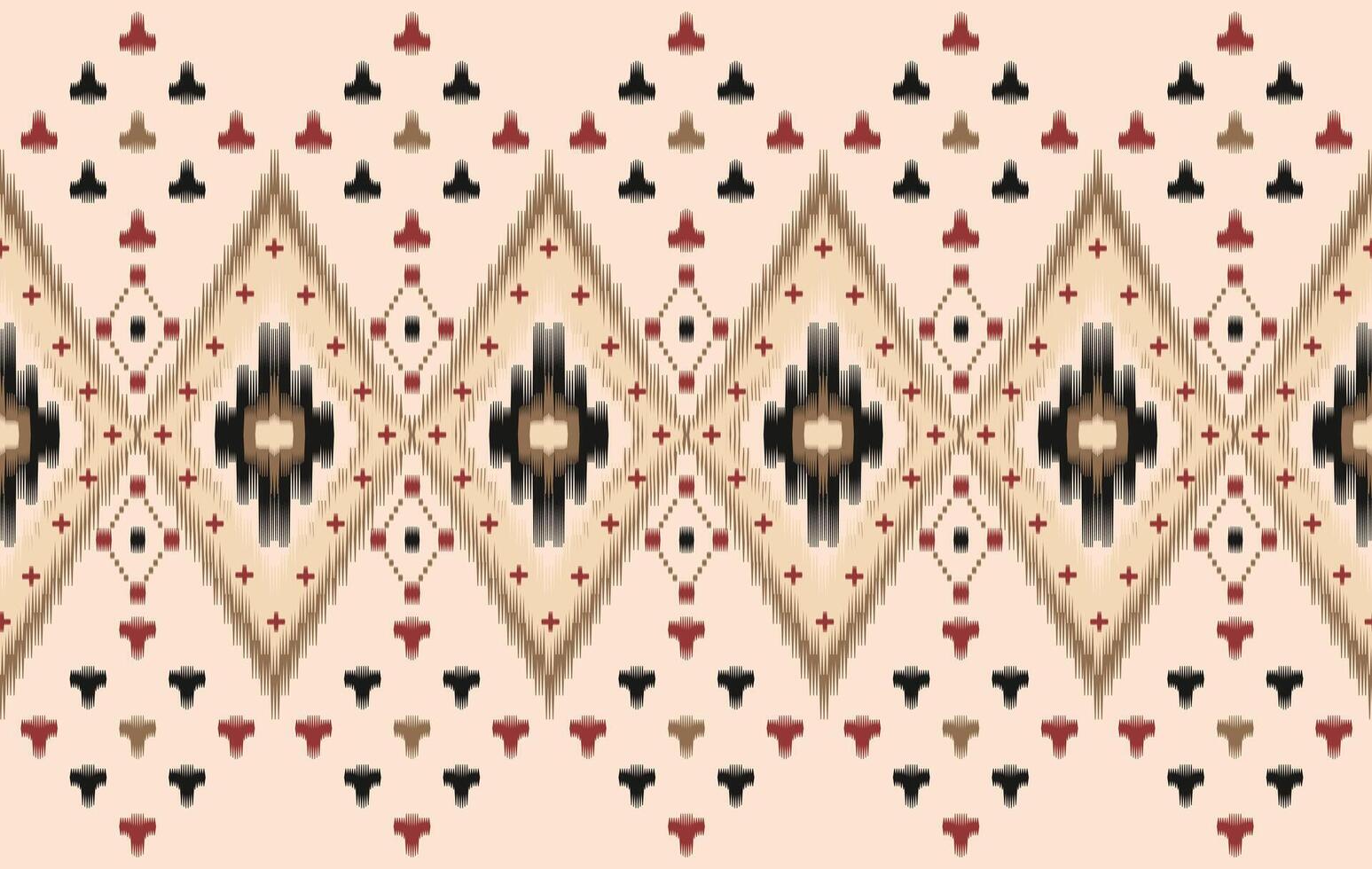 Ikat motifs ethnic fabric seamless pattern. traditional ikat ethnic pattern style. Designed for saree, sarong, batik ,carpet ,clothing ,ikat pattern ,fabric ,embroidery ,textile art ,weaving vector