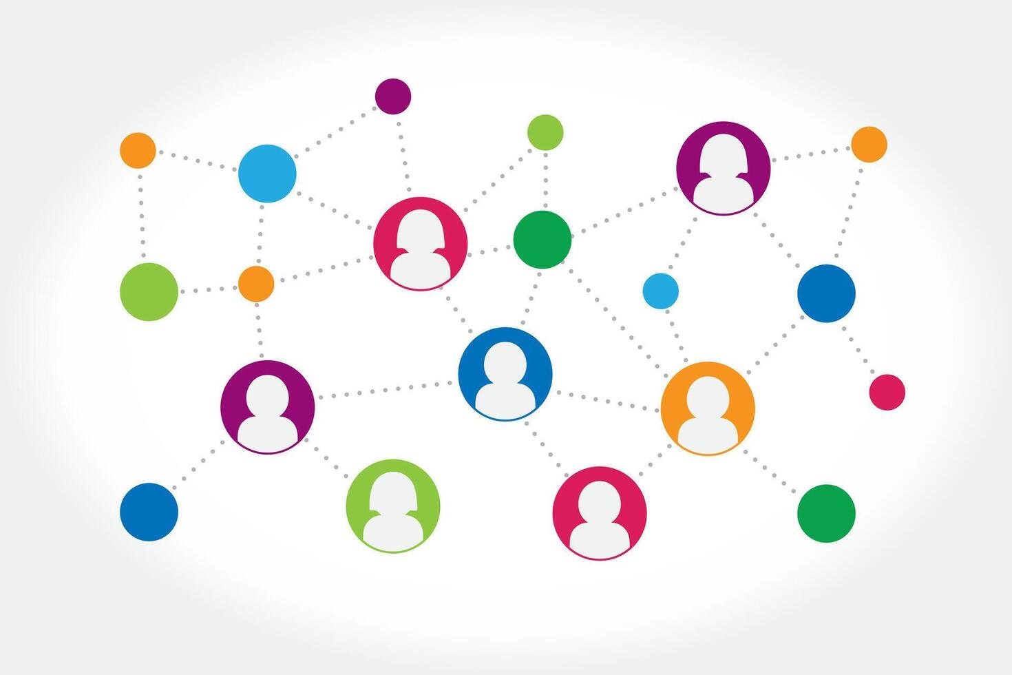 Social network connection concept illustration. Social media icon. illustration vector