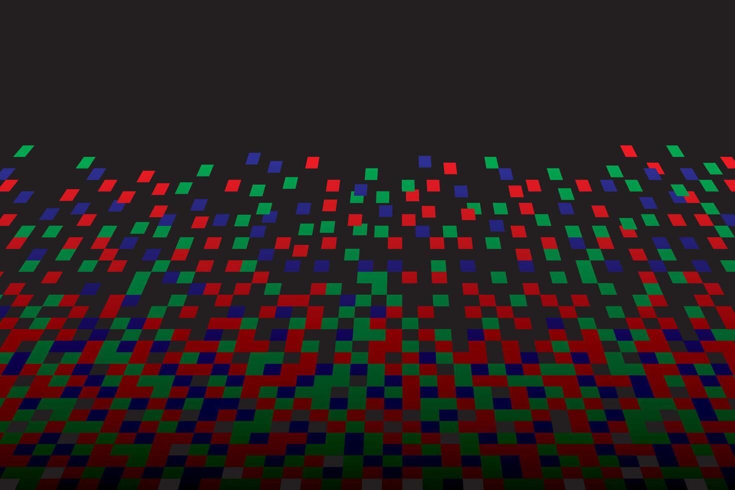 Pixel RGB Seamless Pattern. Pixel abstract mosaic background, illustration for website, card, poster. vector