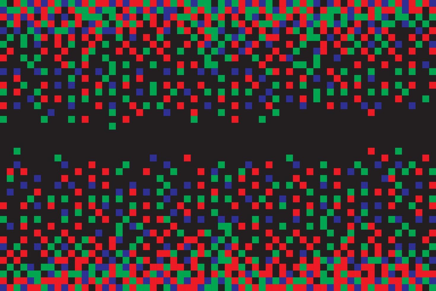 Pixel RGB Seamless Pattern. Pixel abstract mosaic background, illustration for website, card, poster. vector