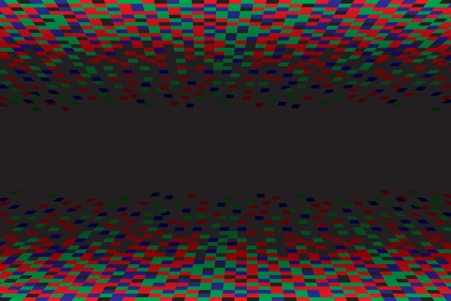 Pixel RGB Seamless Pattern. Pixel abstract mosaic background, illustration for website, card, poster. vector