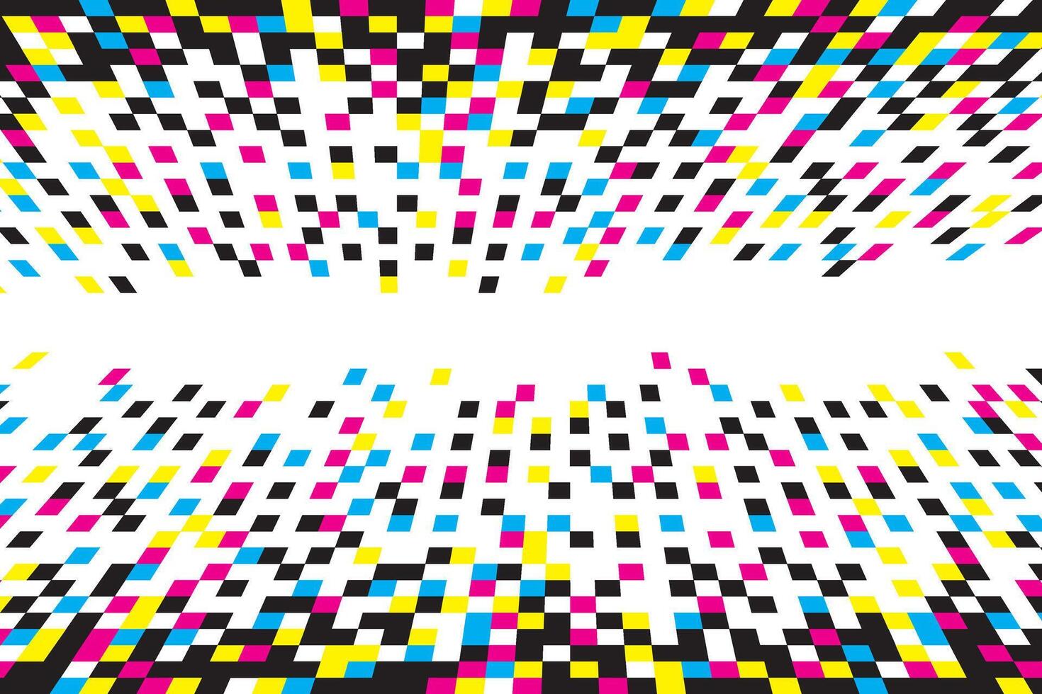 Pixel CMYK. Pixel abstract mosaic background, illustration for website, card, poster. vector