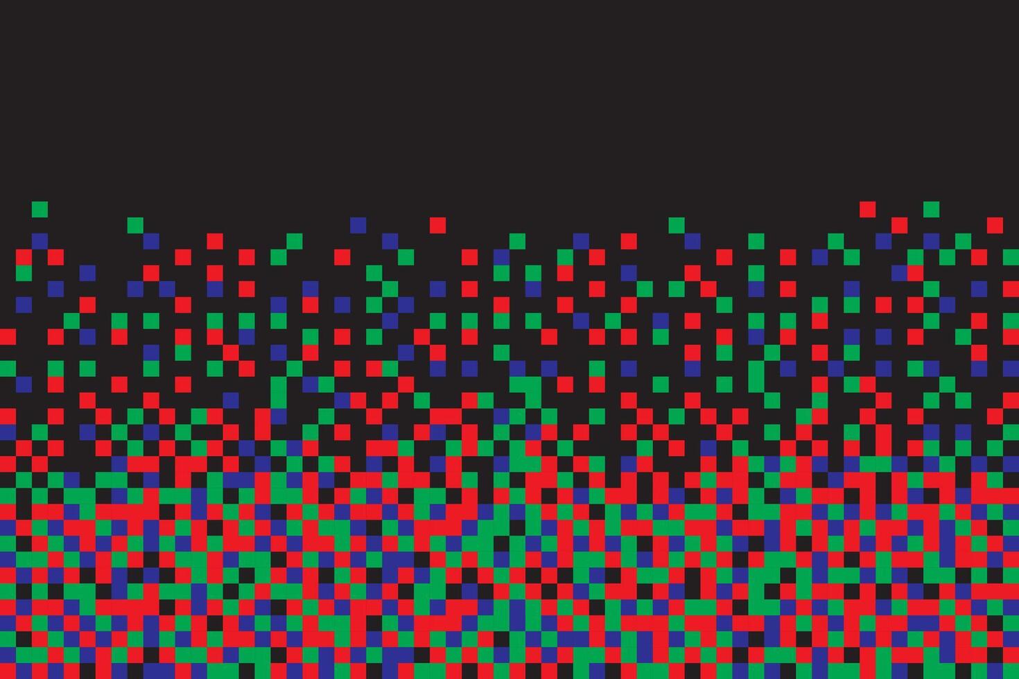 Pixel RGB Seamless Pattern. Pixel abstract mosaic background, illustration for website, card, poster. vector
